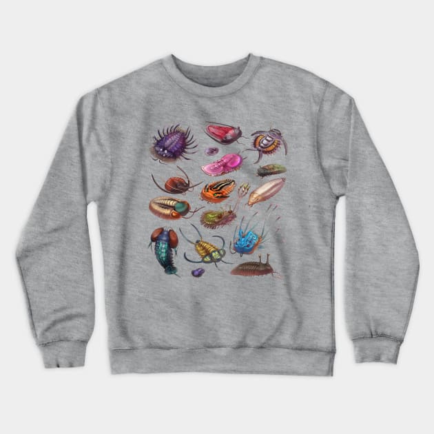 Trilobites Crewneck Sweatshirt by Wagglezags